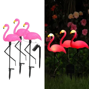 Flamand rose jardin