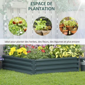 Jardin modèle potager carré métal